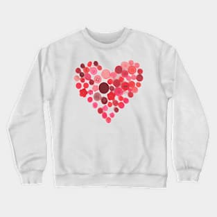Button heart Crewneck Sweatshirt